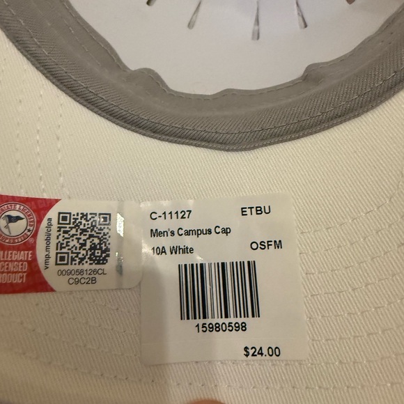 Nike White Cap with Gold Swoosh. Eastern Texas Baptist University. ETBU - Picture 4 of 15